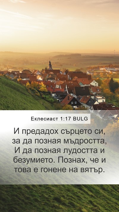 Еклесиаст 1:17 BULG Bible Verse Image