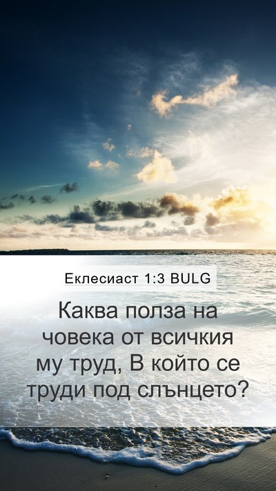 Еклесиаст 1:3 BULG Bible Verse Image