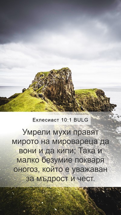 Еклесиаст 10:1 BULG Bible Verse Image