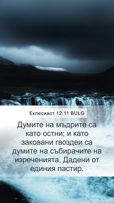 Еклесиаст 12:11 BULG Bible Verse Image