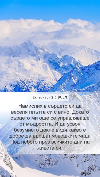 Еклесиаст 2:3 BULG Bible Verse Image