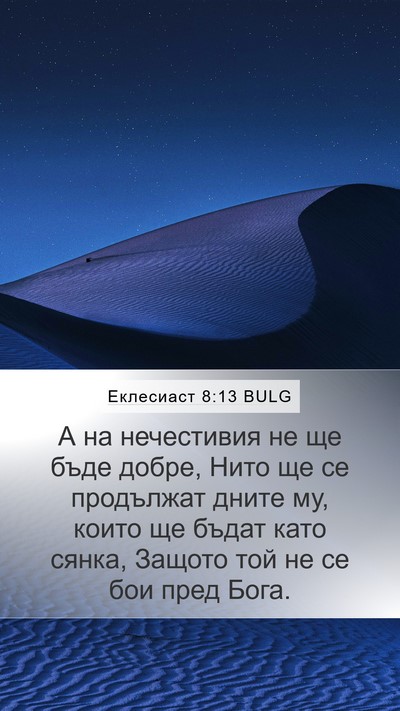Еклесиаст 8:13 BULG Bible Verse Image