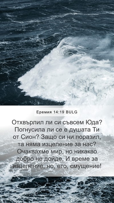 Еремия 14:19 BULG Bible Verse Image