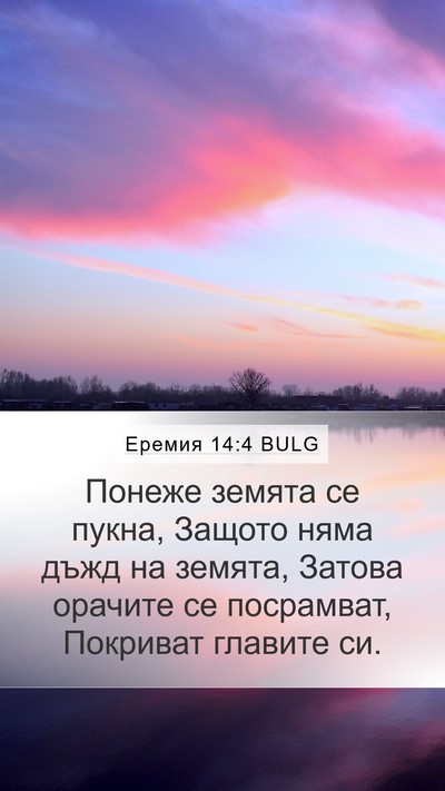 Еремия 14:4 BULG Bible Verse Image