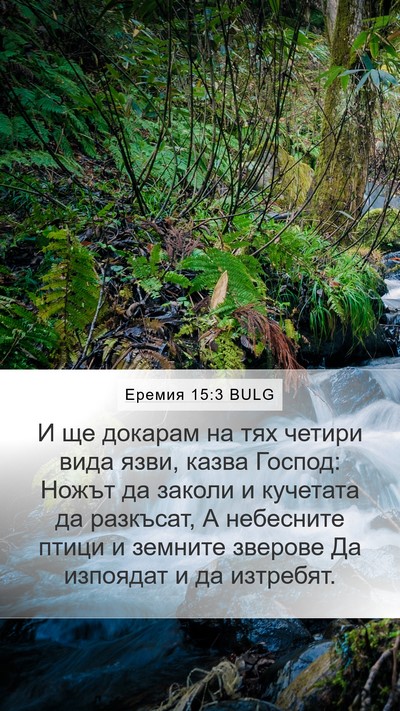Еремия 15:3 BULG Bible Verse Image