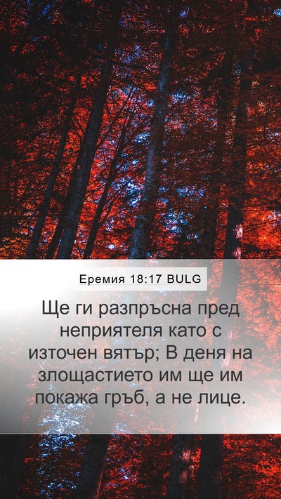 Еремия 18:17 BULG Bible Verse Image