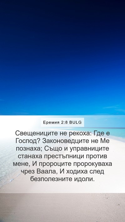 Еремия 2:8 BULG Bible Verse Image