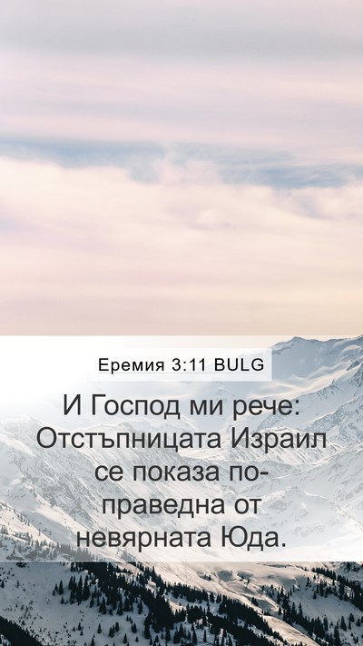 Еремия 3:11 BULG Bible Verse Image