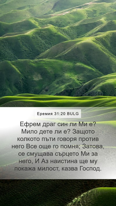 Еремия 31:20 BULG Bible Verse Image