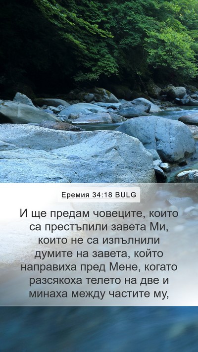 Еремия 34:18 BULG Bible Verse Image