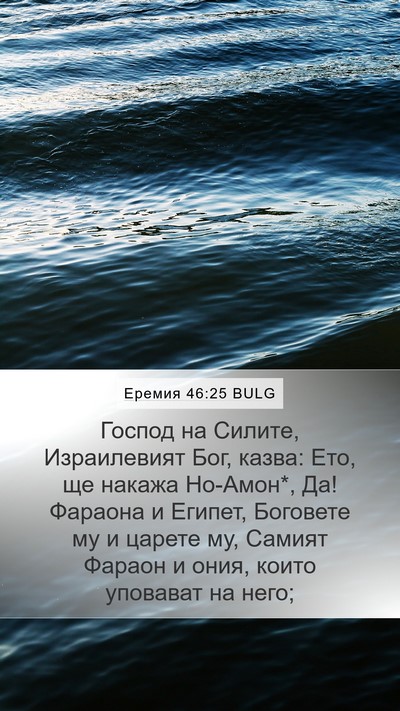 Еремия 46:25 BULG Bible Verse Image