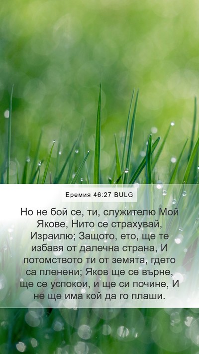 Еремия 46:27 BULG Bible Verse Image