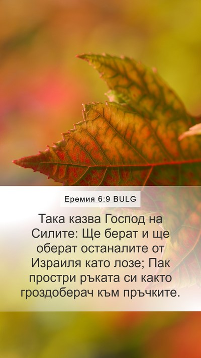 Еремия 6:9 BULG Bible Verse Image