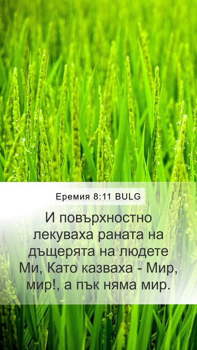 Еремия 8:11 BULG Bible Verse Image