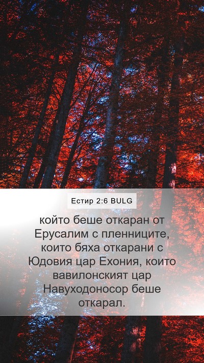 Естир 2:6 BULG Bible Verse Image