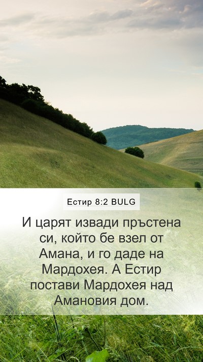 Естир 8:2 BULG Bible Verse Image