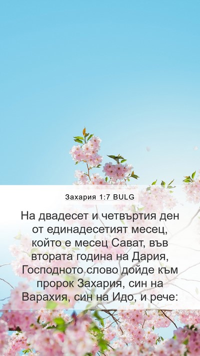 Захария 1:7 BULG Bible Verse Image