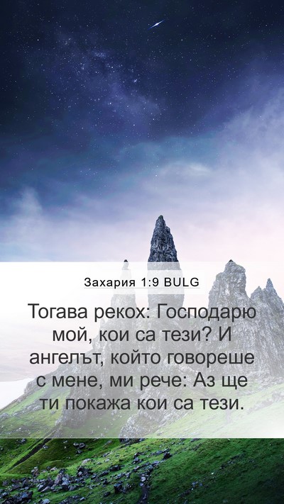Захария 1:9 BULG Bible Verse Image