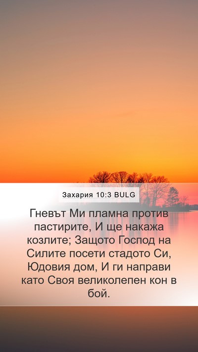 Захария 10:3 BULG Bible Verse Image