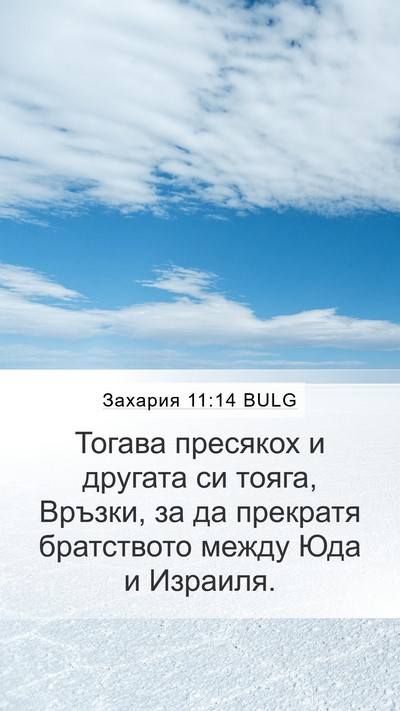 Захария 11:14 BULG Bible Verse Image