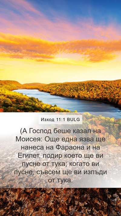 Изход 11:1 BULG Mobile Phone Wallpaper - (А Господ беше казал на - Mobile Bible Verse Wallpaper