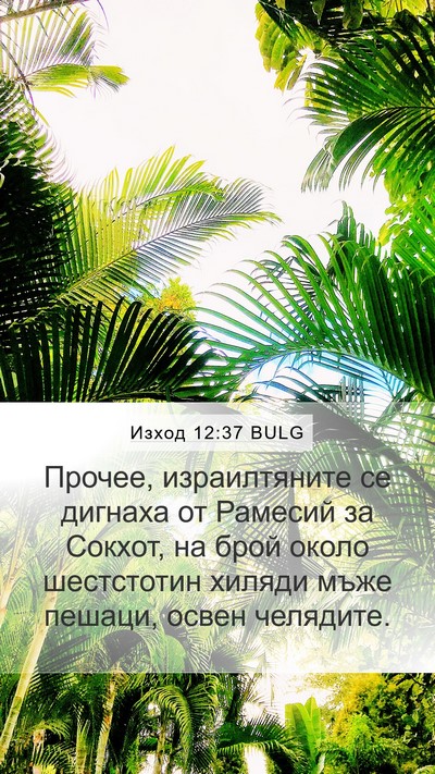 Изход 12:37 BULG Bible Verse Image
