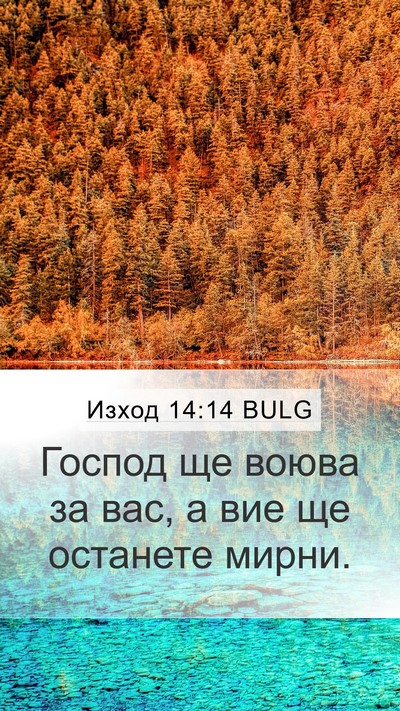 Изход 14:14 BULG Bible Verse Image