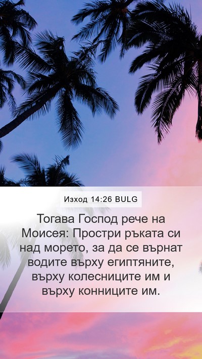 Изход 14:26 BULG Bible Verse Image