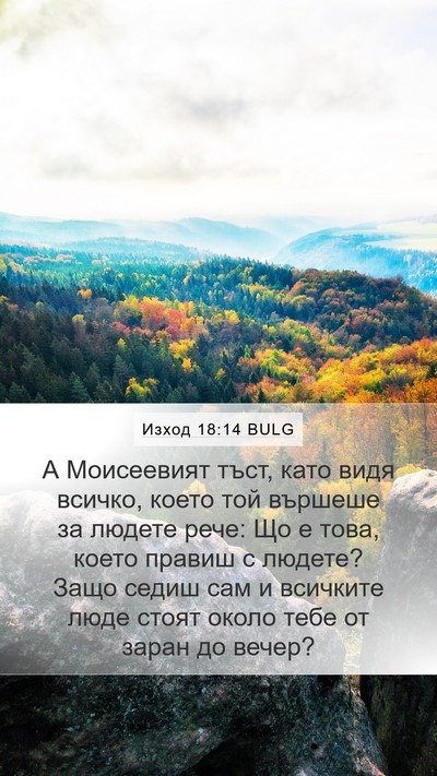 Изход 18:14 BULG Bible Verse Image