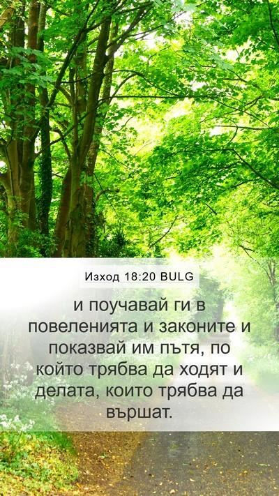 Изход 18:20 BULG Bible Verse Image