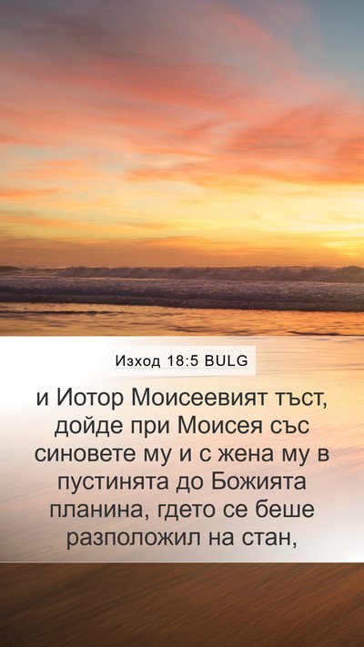Изход 18:5 BULG Bible Verse Image