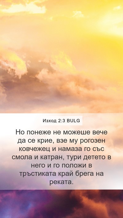 Изход 2:3 BULG Bible Verse Image