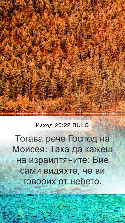 Изход 20:22 BULG Bible Verse Image