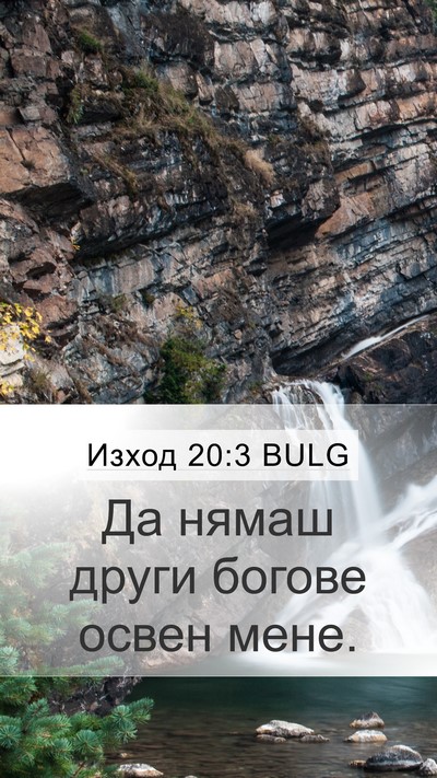 Изход 20:3 BULG Bible Verse Image