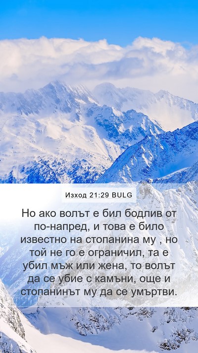 Изход 21:29 BULG Bible Verse Image