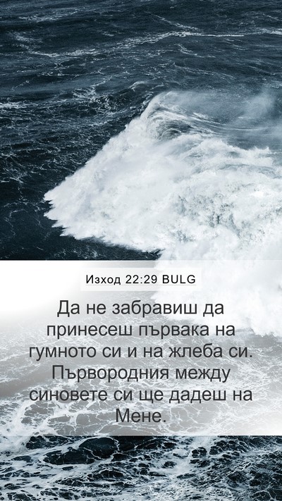 Изход 22:29 BULG Bible Verse Image
