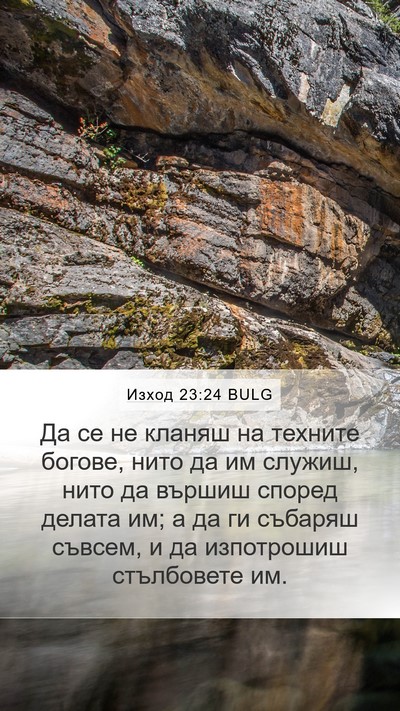 Изход 23:24 BULG Bible Verse Image