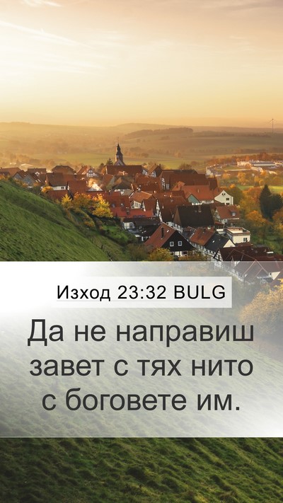 Изход 23:32 BULG Bible Verse Image