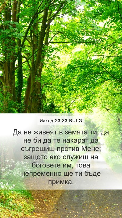 Изход 23:33 BULG Bible Verse Image