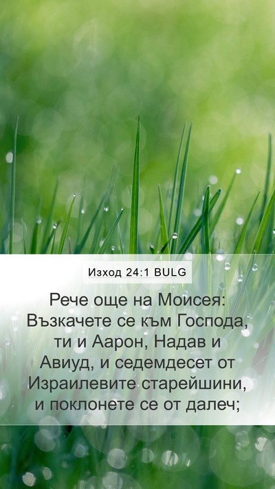 Изход 24:1 BULG Bible Verse Image