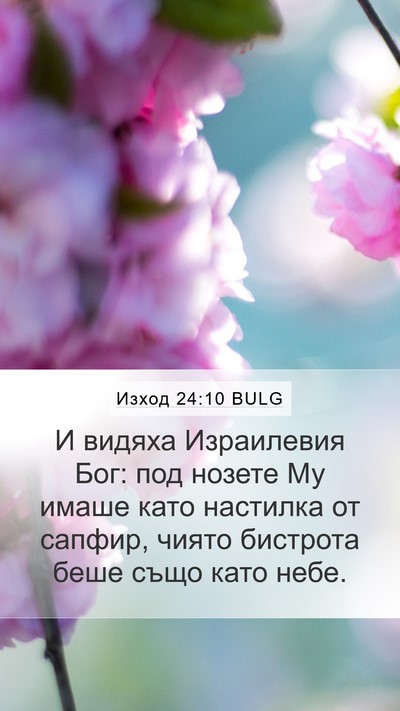 Изход 24:10 BULG Bible Verse Image
