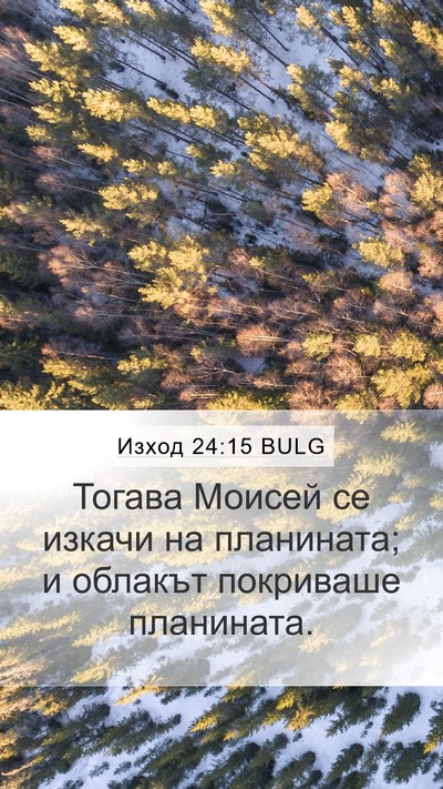 Изход 24:15 BULG Bible Verse Image