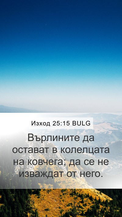 Изход 25:15 BULG Bible Verse Image