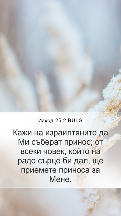 Изход 25:2 BULG Bible Verse Image