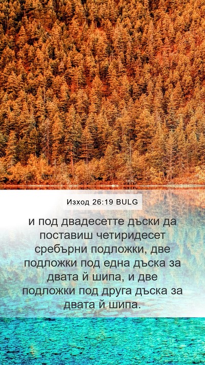 Изход 26:19 BULG Bible Verse Image