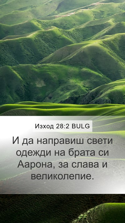 Изход 28:2 BULG Bible Verse Image