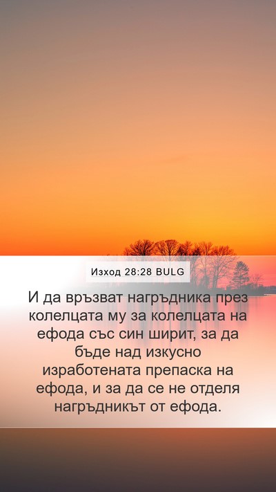Изход 28:28 BULG Bible Verse Image