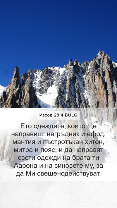 Изход 28:4 BULG Bible Verse Image