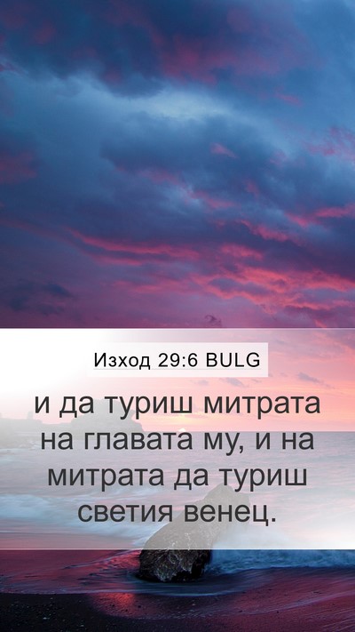 Изход 29:6 BULG Bible Verse Image