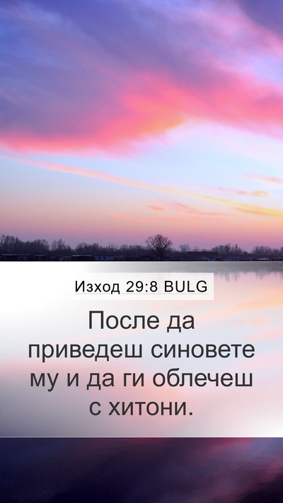 Изход 29:8 BULG Bible Verse Image